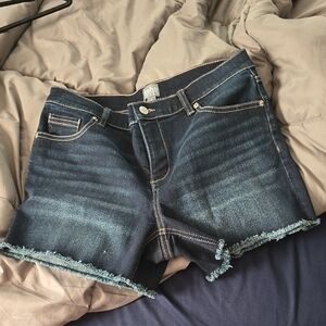 New York & Company Dark Blue Jean Shorts